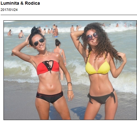 Two bikini cuties having fun - Luminita and Rodica